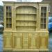 Old Pine Dresser, 8ft, Breakfront, Part Glazed, Part Open Rack with Fluted Column Detail          Old Pine Dresser, 8ft, Breakfront, Part Glazed, Part Open Rack with Fluted Column Detail